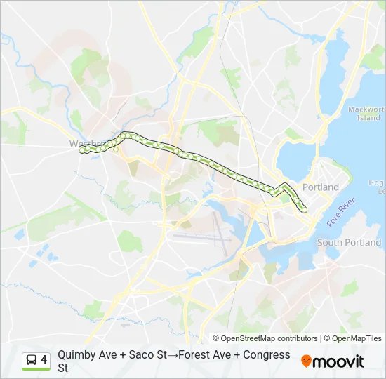 4 Bus Line Map