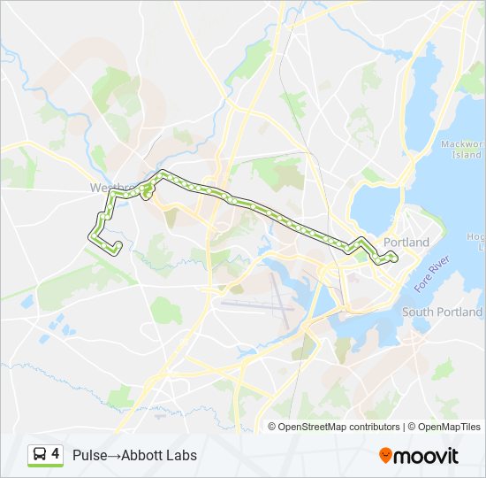 4 bus Line Map