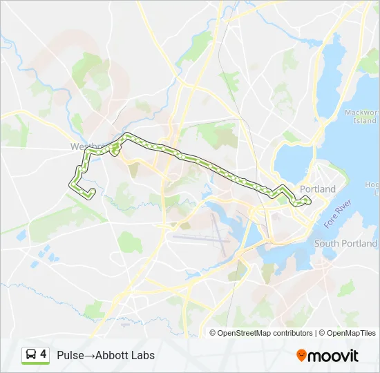 4 Bus Line Map