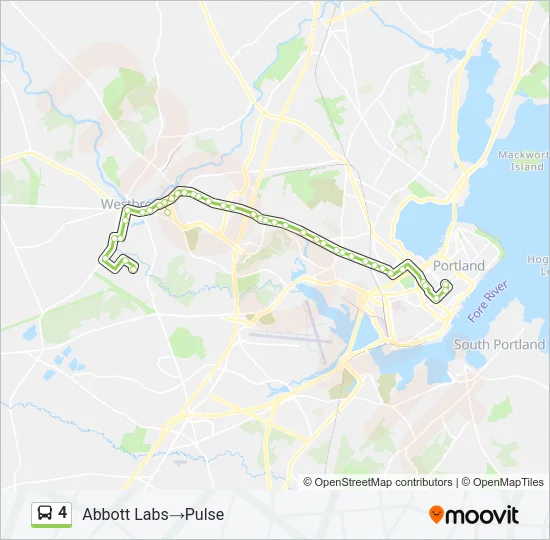 4 Bus Line Map