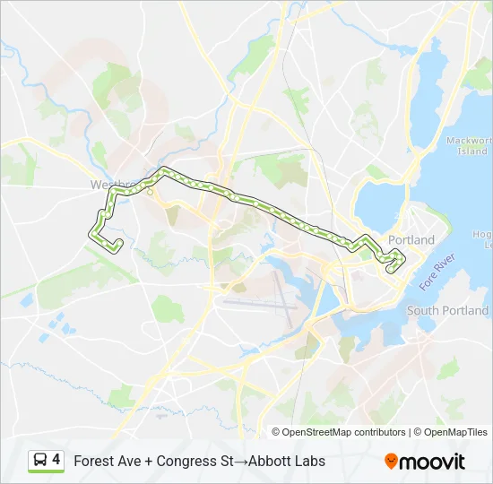 4 Bus Line Map
