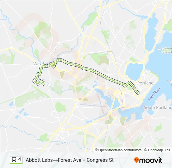 4 Bus Line Map