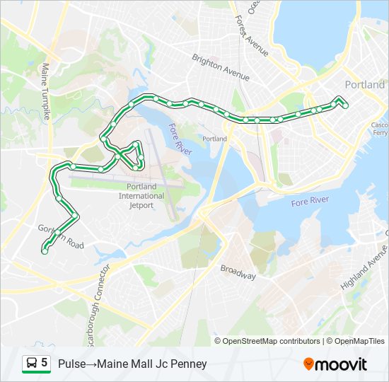 5 bus Line Map