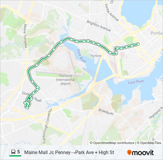 5 bus Line Map