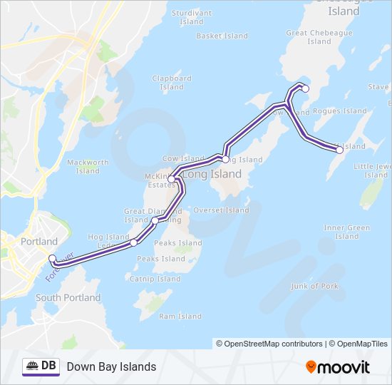 DB ferry Line Map