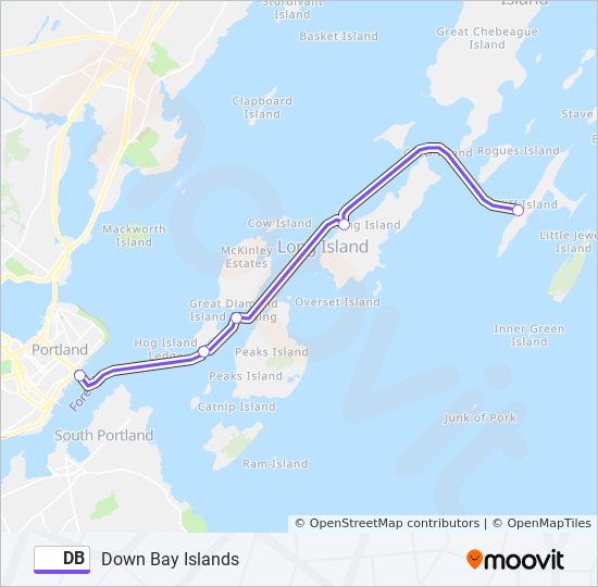 DB ferry Line Map