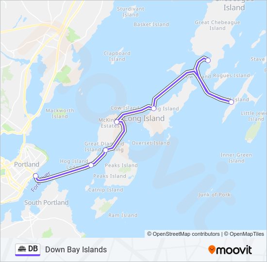 Mapa de DB de ferry