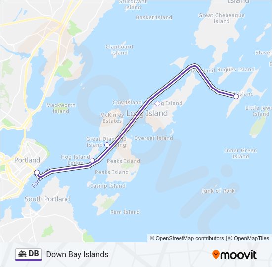 DB Ferry Line Map