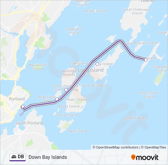 DB Ferry Line Map