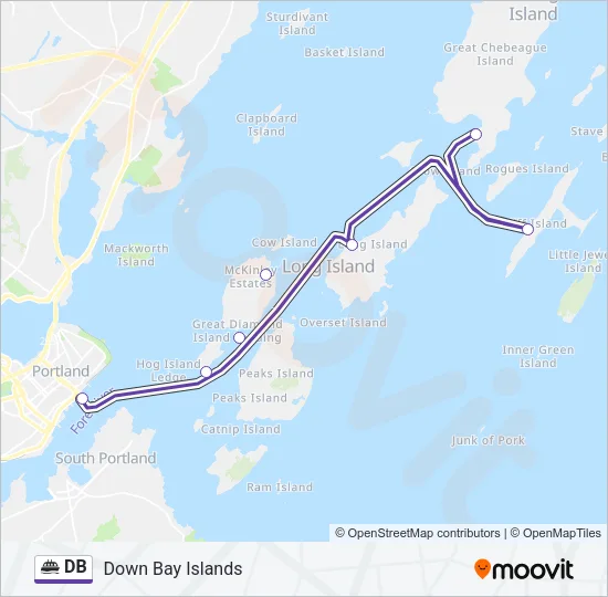 DB Ferry Line Map