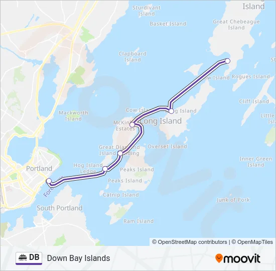 DB Ferry Line Map