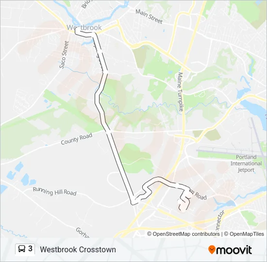 3 Bus Line Map
