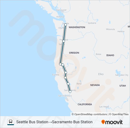 GREYHOUND US0500 Bus Line Map