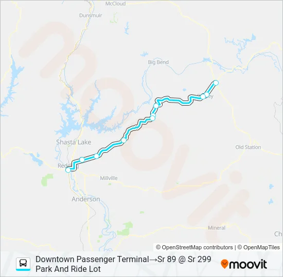 299X Bus Line Map