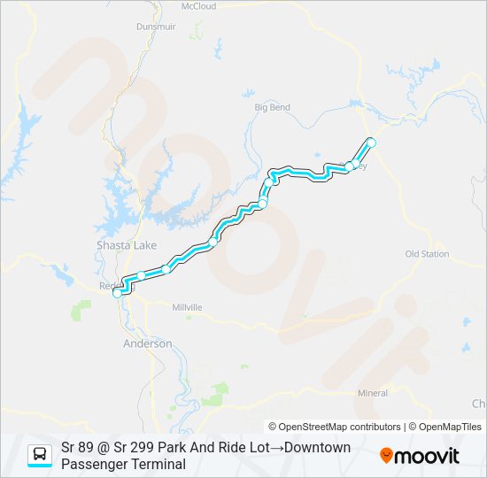 299X Bus Line Map