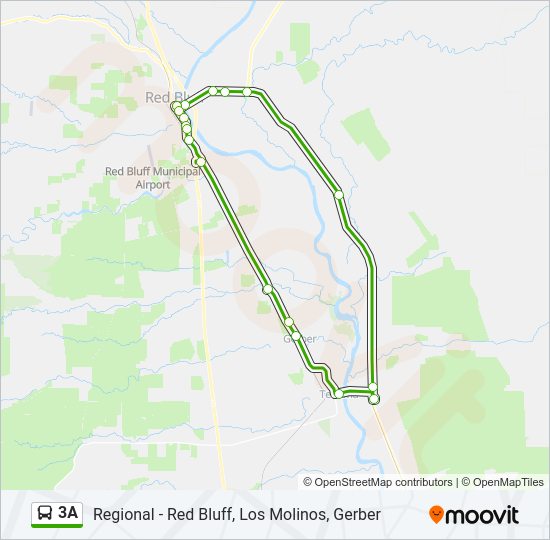 3A Bus Line Map
