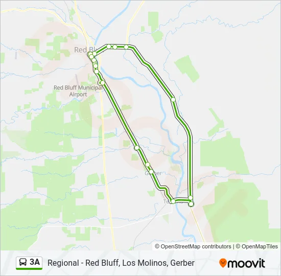 3A Bus Line Map