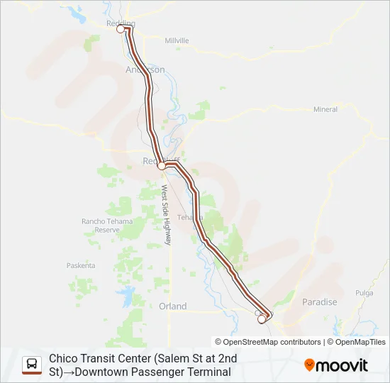 99X Bus Line Map