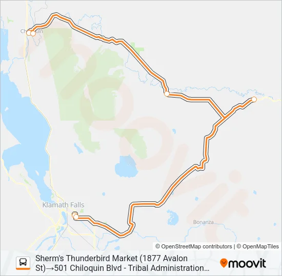 QUAIL TRAIL Bus Line Map