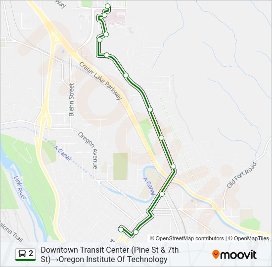2 Bus Line Map