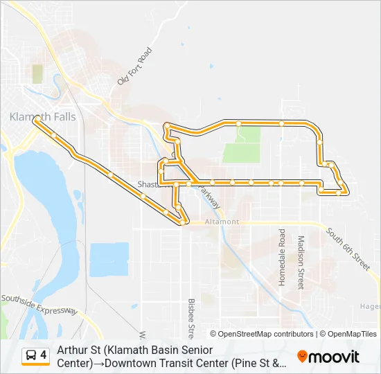4 Bus Line Map