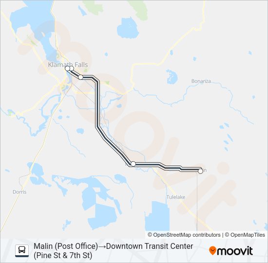 BASIN CONNECT Bus Line Map