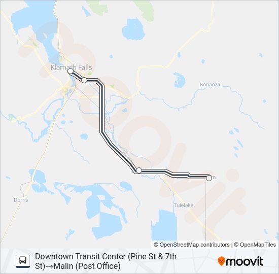 BASIN CONNECT Bus Line Map