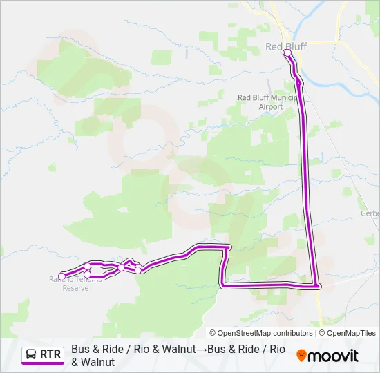 RTR Bus Line Map