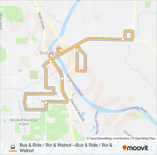 SATURDAY 2 Bus Line Map