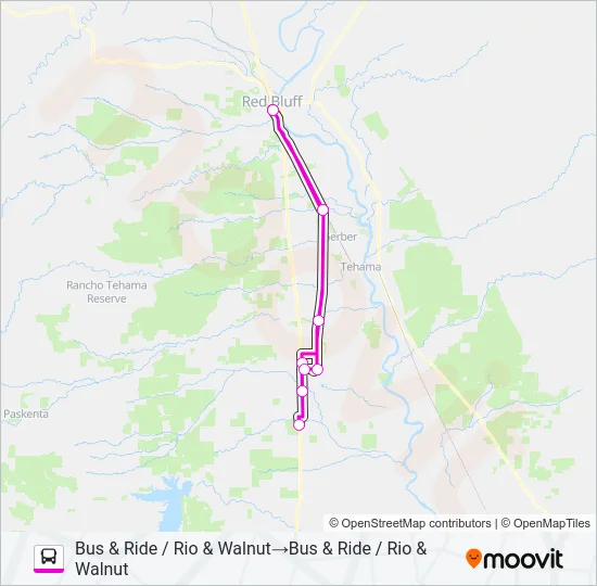 SATURDAY 6 Bus Line Map