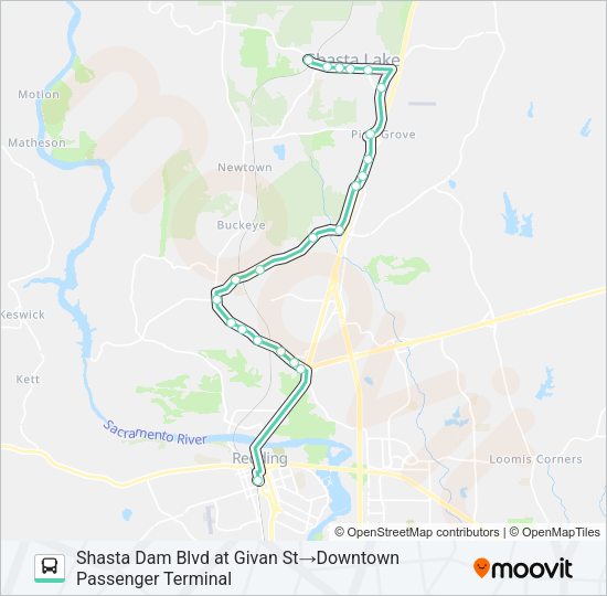 1 Bus Line Map