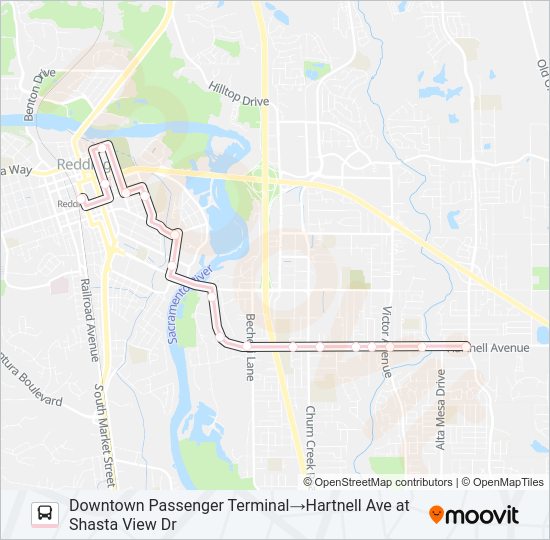 5 Bus Line Map