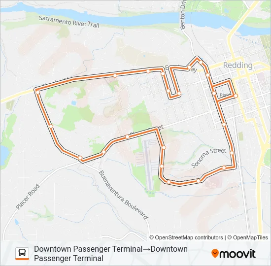 2W Bus Line Map