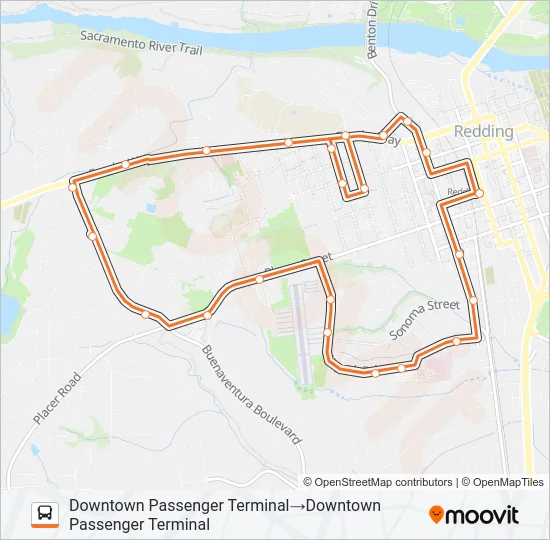 2W Bus Line Map