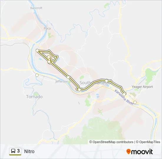 3 Bus Line Map