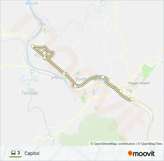 3 Bus Line Map