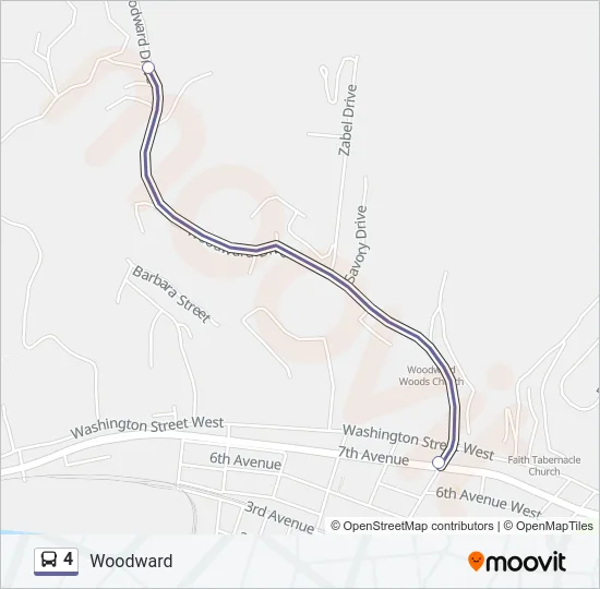 4 Bus Line Map