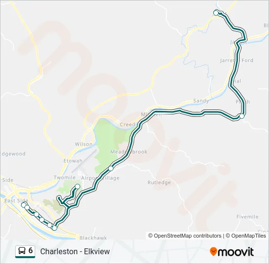 6 Bus Line Map
