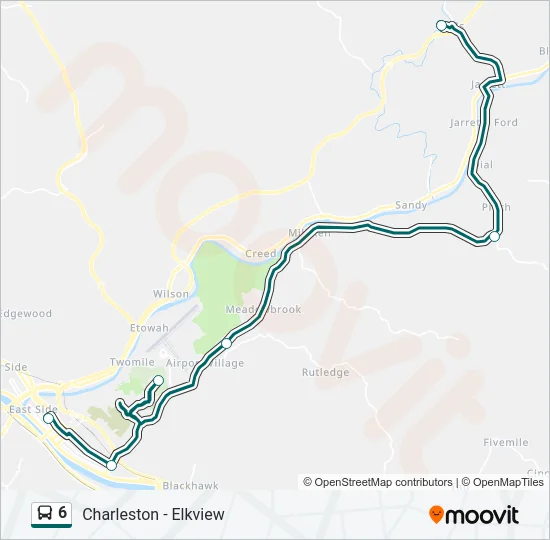 6 Bus Line Map