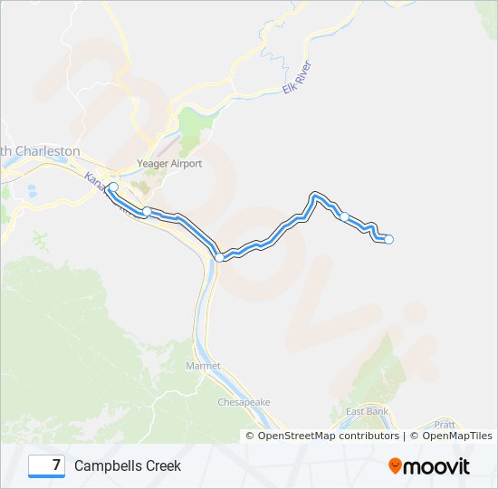 7 bus Line Map