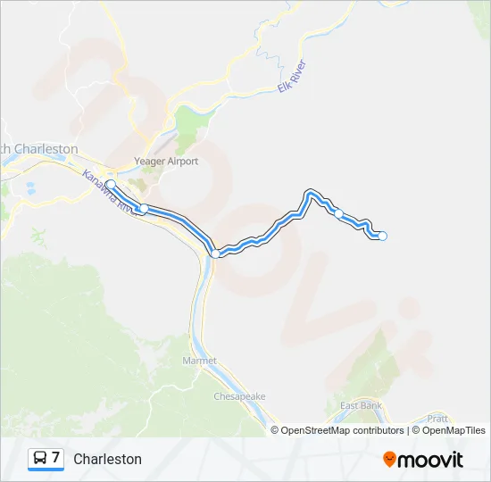 7 Bus Line Map