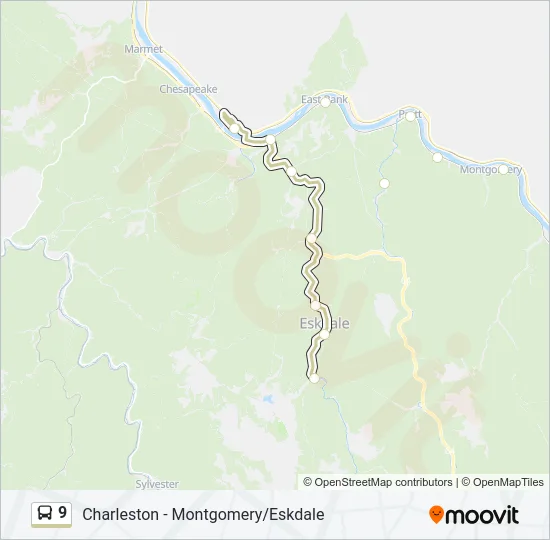 9 Bus Line Map