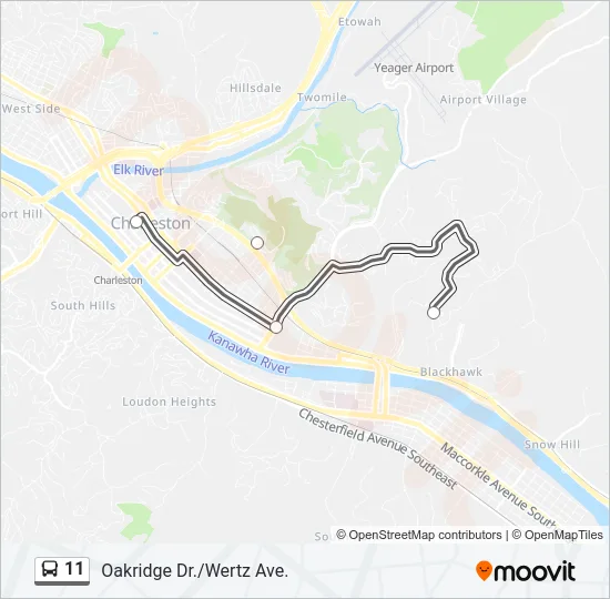 11 Bus Line Map