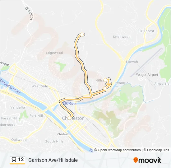 12 Bus Line Map