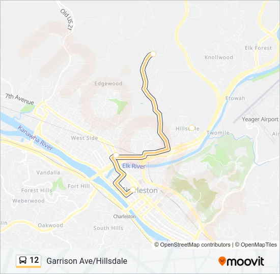 12 Bus Line Map