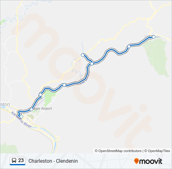 Mapa de 23 de autobús