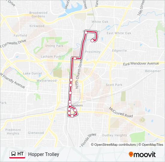 HT Bus Line Map
