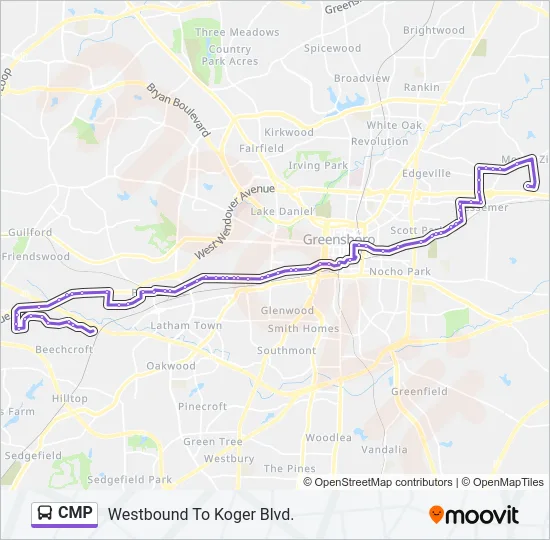CMP Bus Line Map