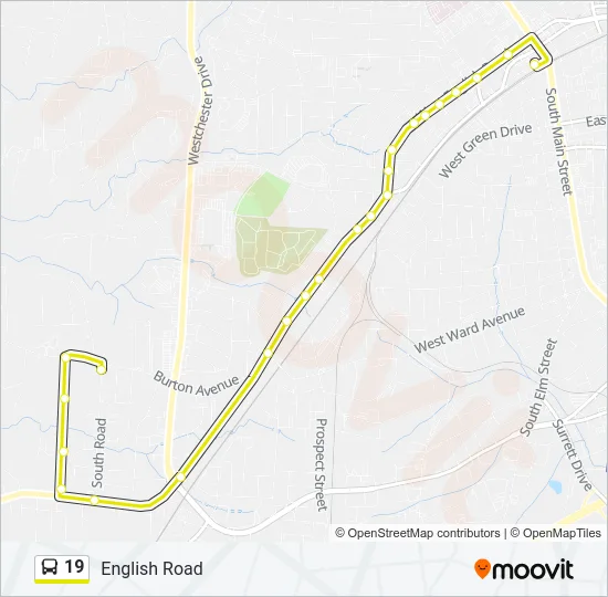 19 Bus Line Map