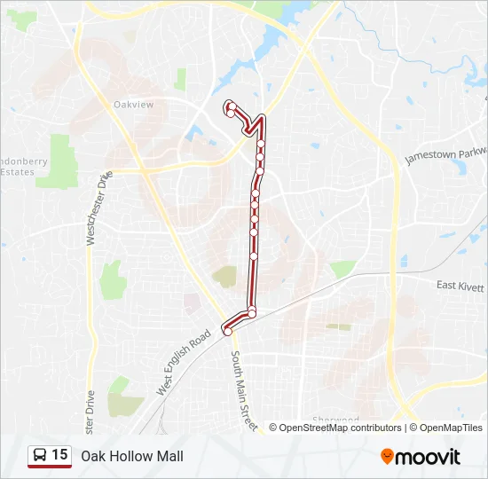 15 Bus Line Map